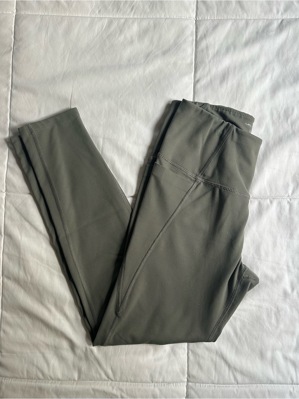 Olive Green High-Waist Active Leggings